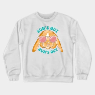 Sun's Out, Bun's Out Rabbit Illustration Crewneck Sweatshirt